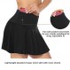 COOrun 여성 테니스 스커트 포켓이 있는 내부 Skorts 하이 웨이스트 골프 Skorts Activewear 러닝 캐주얼 운동 스포츠 스커트