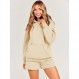 ANRABESS 여성 2 피스 복장 짧은 운동복 Drawstring Oversize 까마귀 운동복 Tracksuit Lounge Wear Matching Set