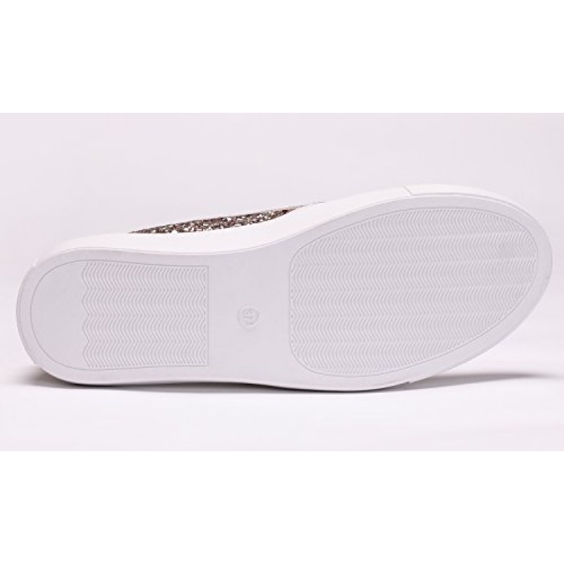 FEVERSOLE 여성 패션 슬립온 스니커즈 캐주얼 플랫 로퍼