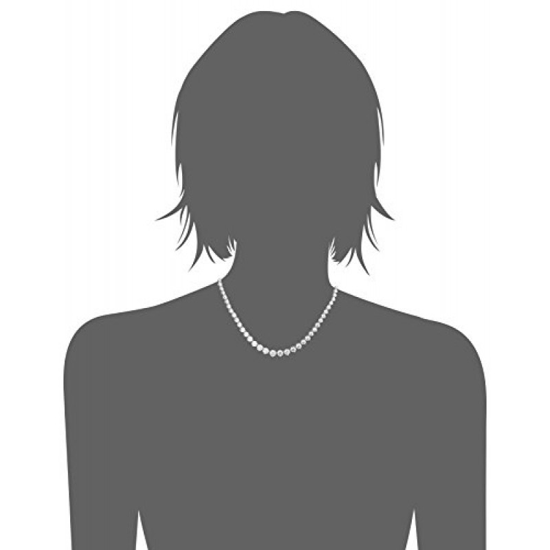 아마존 컬렉션 골드 또는 플래티넘 도금 스털링 실버 무한 요소 큐빅 지르코니아 팬시 핑크 라운드 컷 졸업 리비에라 목걸이