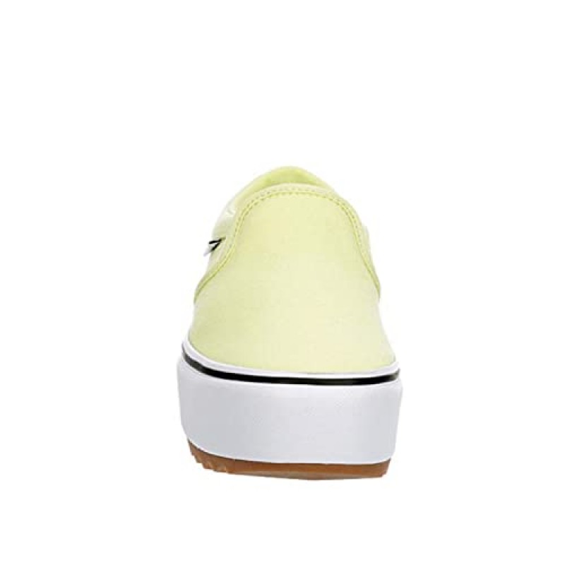 Vans 유니섹스 Asher 플랫폼 스니커즈 - 슬립온 스타일 - 캔버스 화이트