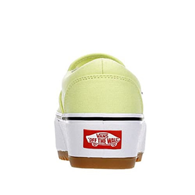 Vans 유니섹스 Asher 플랫폼 스니커즈 - 슬립온 스타일 - 캔버스 화이트