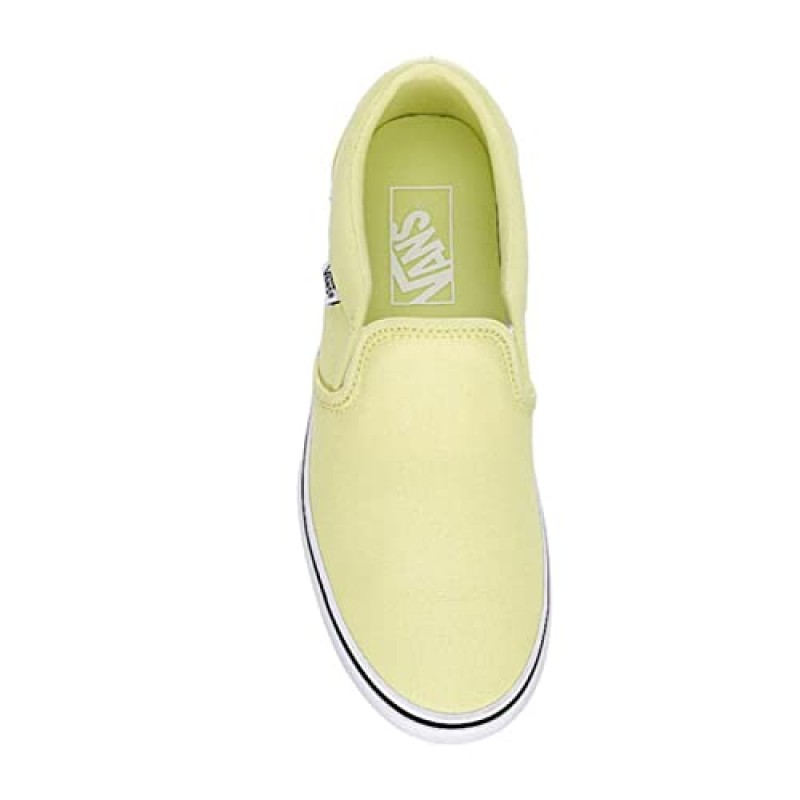 Vans 유니섹스 Asher 플랫폼 스니커즈 - 슬립온 스타일 - 캔버스 화이트