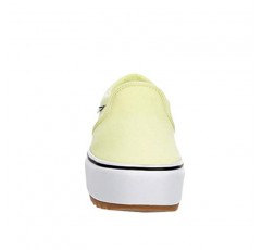Vans 유니섹스 Asher 플랫폼 스니커즈 - 슬립온 스타일 - 캔버스 화이트