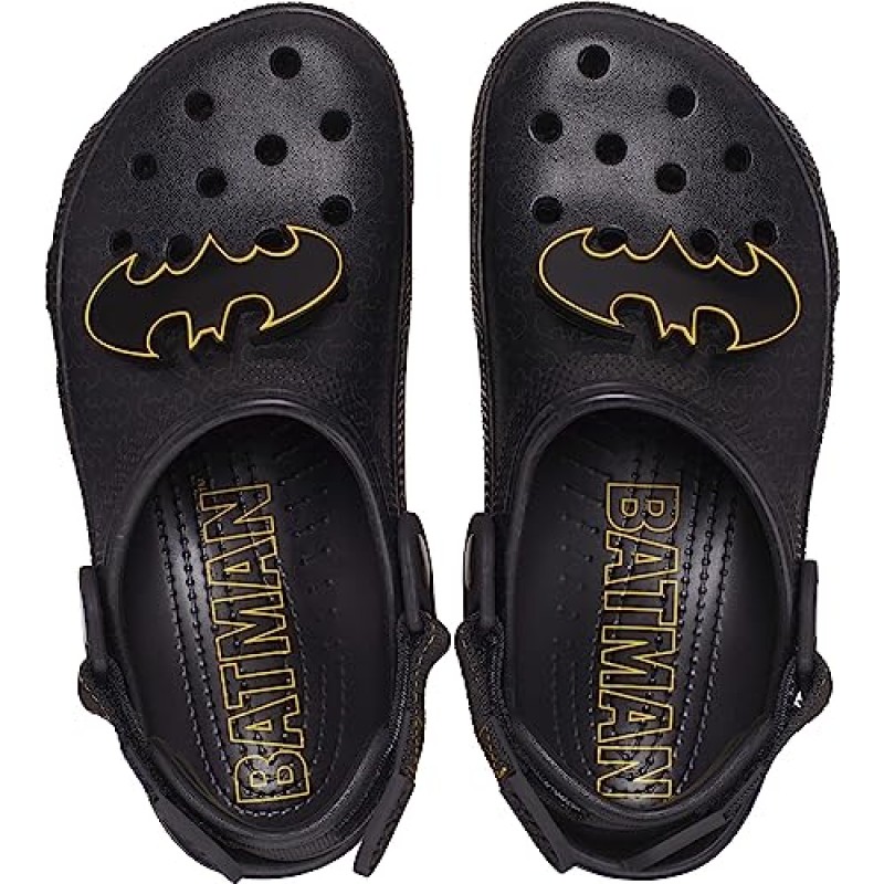 Crocs 남녀공용-성인 클래식 조절 가능한 배트맨 클로그 | 미끄럼 방지 작업화