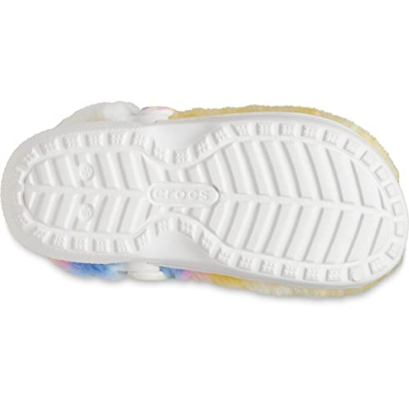 Crocs 남녀공용-성인 남성 및 여성 클래식 모피 Sure Clog | 퍼지 슬리퍼