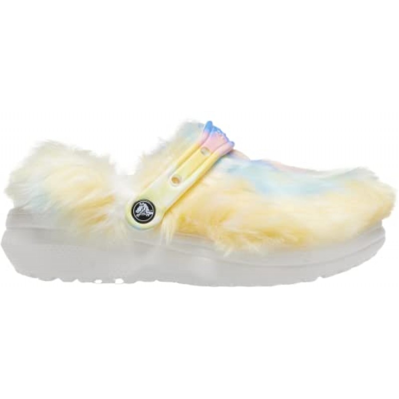 Crocs 남녀공용-성인 남성 및 여성 클래식 모피 Sure Clog | 퍼지 슬리퍼