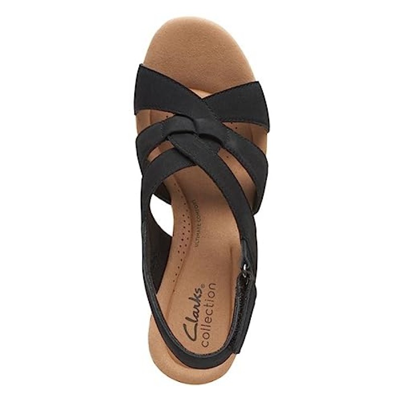 Clarks 여성용 지젤 비치 웨지 샌들