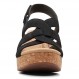 Clarks 여성용 지젤 비치 웨지 샌들