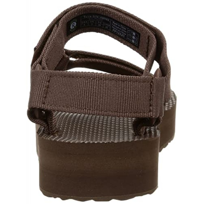 Teva 여성용 미드폼 유니버설 샌들, 레인포레스트 브라운, 9