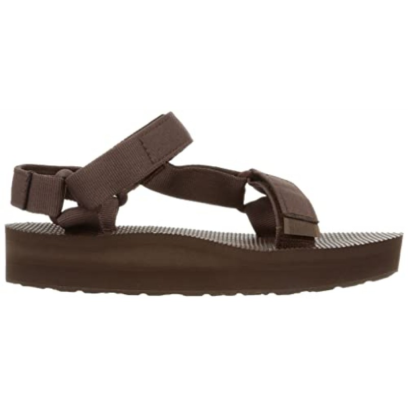 Teva 여성용 미드폼 유니버설 샌들, 레인포레스트 브라운, 9