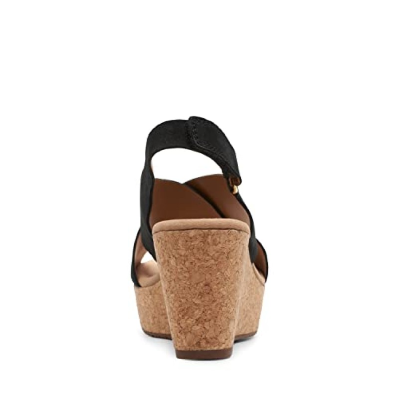 Clarks 여성용 애나델 어윈 웨지 샌들