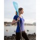 Woolly Clothing 여성용 메리노 울 브이넥 티셔츠 - 초경량 - 흡습성 냄새 방지