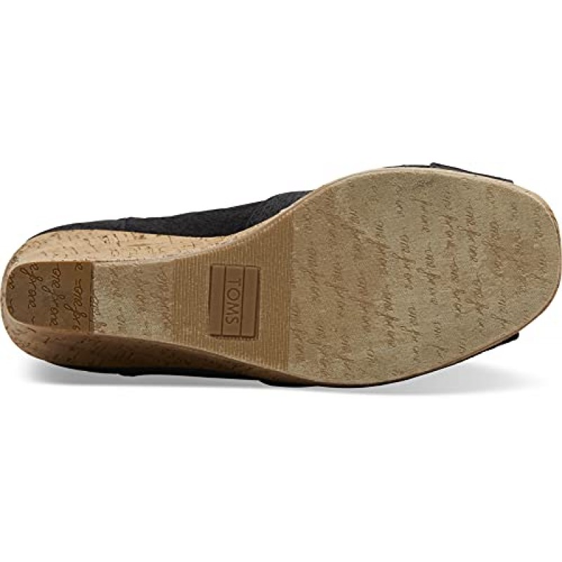 TOMS 여성용 클래식 에스파드리유 웨지 샌들