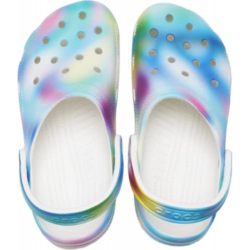Crocs 남녀공용-성인 클래식 타이다이 클로그