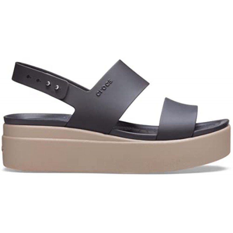 Crocs 여성용 브루클린 로우 웨지, 플랫폼 샌들