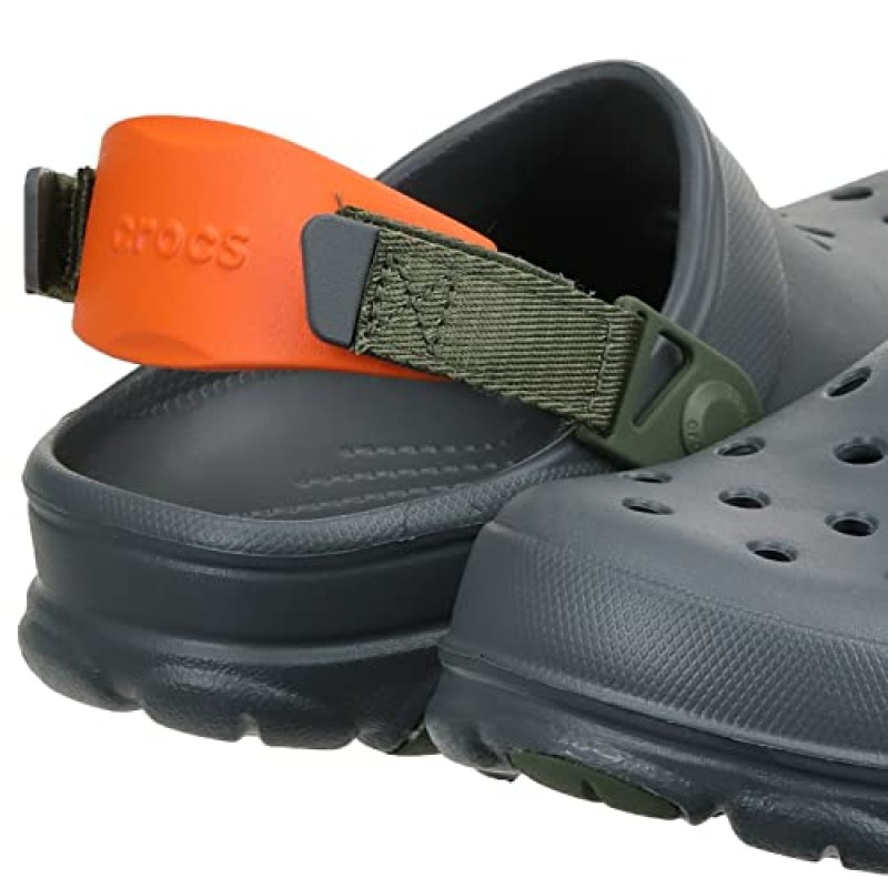 Crocs 남녀공용-성인용 전지형 클로그, 조절 가능한 힐 스트랩 포함