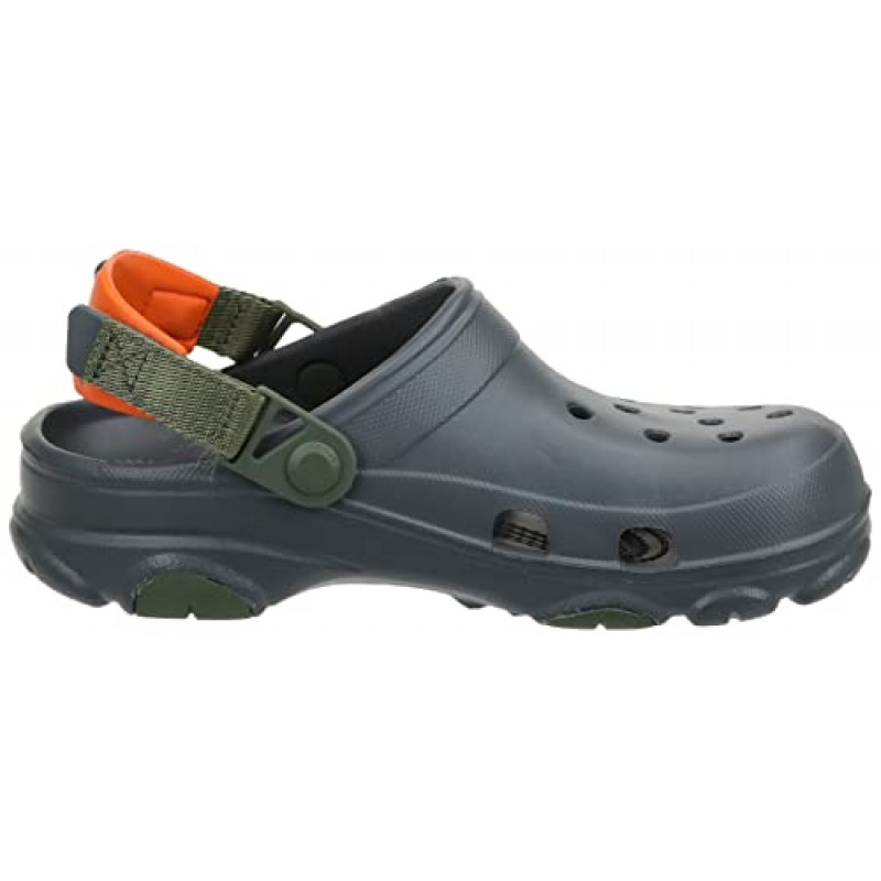 Crocs 남녀공용-성인용 전지형 클로그, 조절 가능한 힐 스트랩 포함