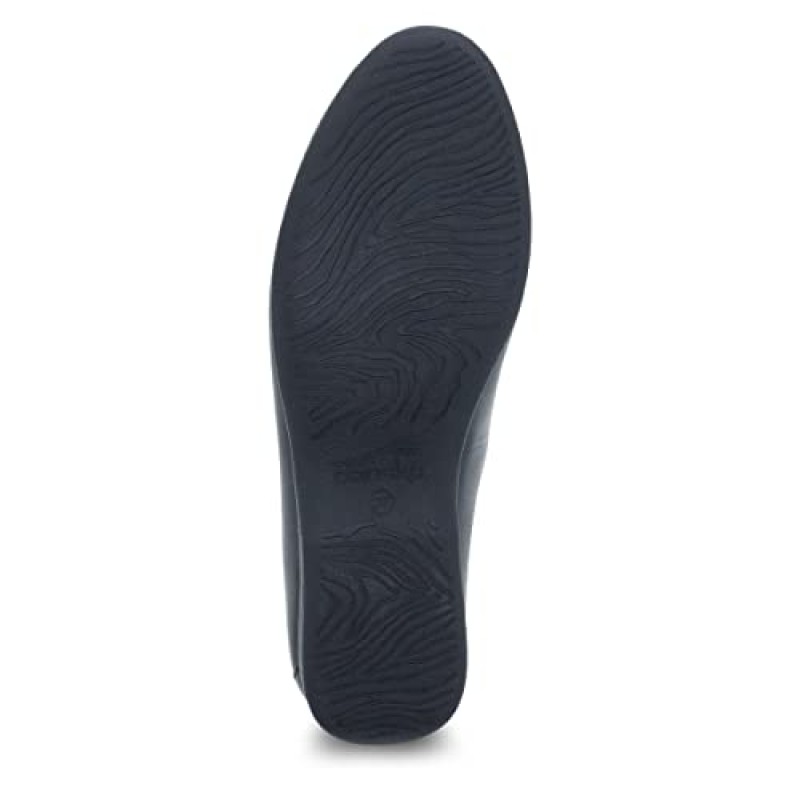 여성용 Dansko Lexie 슬립온 뮬 – 아치 지지대가 있는 편안한 플랫 슈즈 – 다용도 캐주얼부터 드레시한 신발까지 – 가벼운 고무 아웃솔