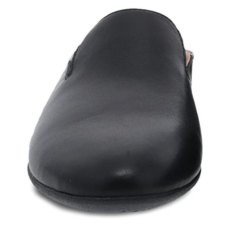 여성용 Dansko Lexie 슬립온 뮬 – 아치 지지대가 있는 편안한 플랫 슈즈 – 다용도 캐주얼부터 드레시한 신발까지 – 가벼운 고무 아웃솔