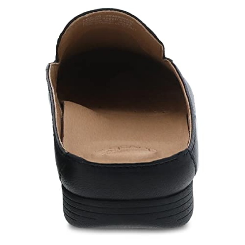 여성용 Dansko Lexie 슬립온 뮬 – 아치 지지대가 있는 편안한 플랫 슈즈 – 다용도 캐주얼부터 드레시한 신발까지 – 가벼운 고무 아웃솔