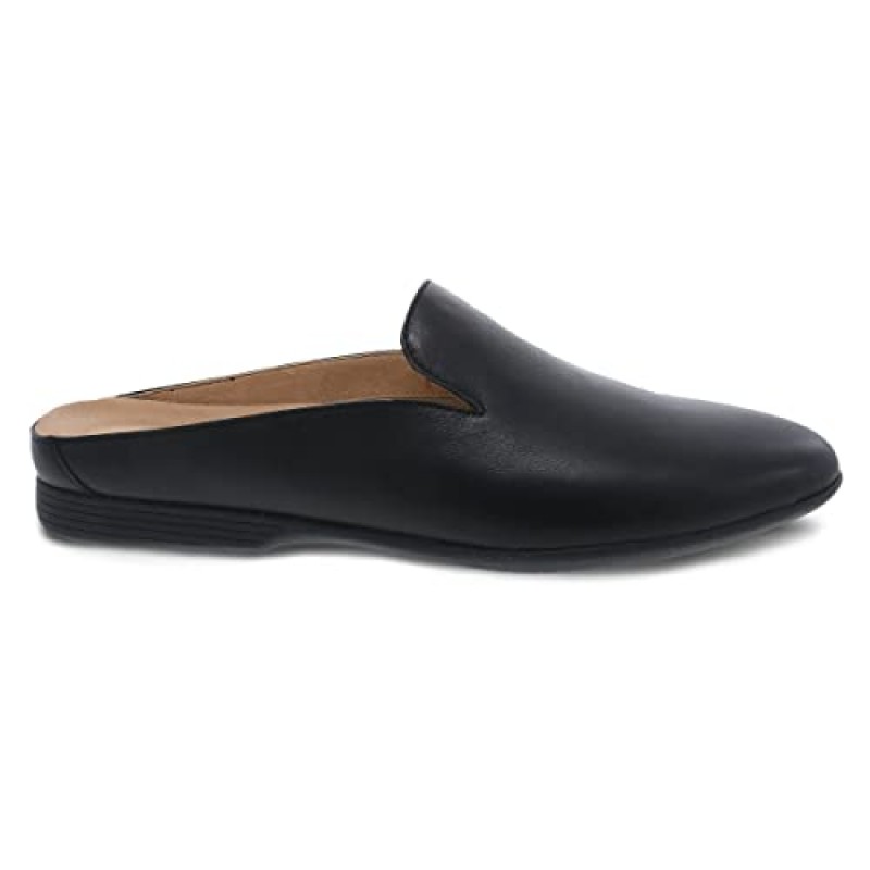 여성용 Dansko Lexie 슬립온 뮬 – 아치 지지대가 있는 편안한 플랫 슈즈 – 다용도 캐주얼부터 드레시한 신발까지 – 가벼운 고무 아웃솔