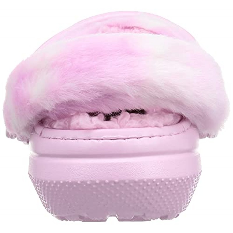 Crocs 남녀공용-성인 남성 및 여성 클래식 모피 Sure Clog | 퍼지 슬리퍼