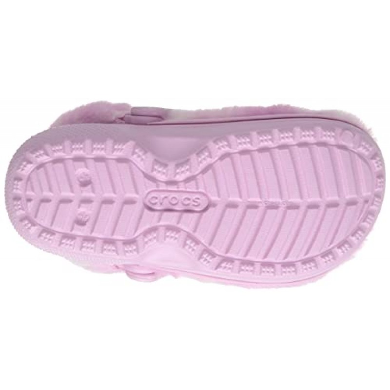 Crocs 남녀공용-성인 남성 및 여성 클래식 모피 Sure Clog | 퍼지 슬리퍼