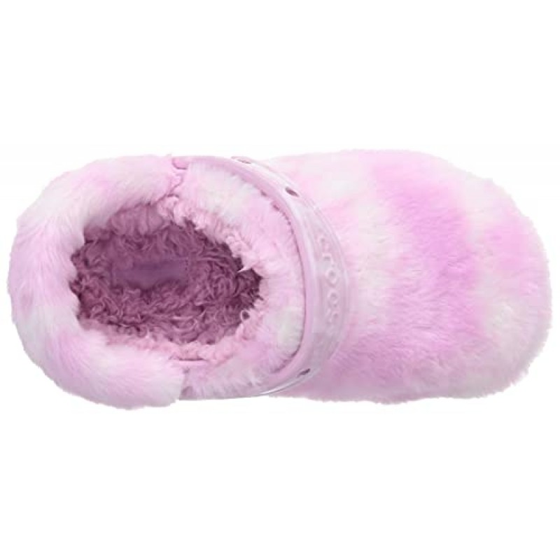 Crocs 남녀공용-성인 남성 및 여성 클래식 모피 Sure Clog | 퍼지 슬리퍼