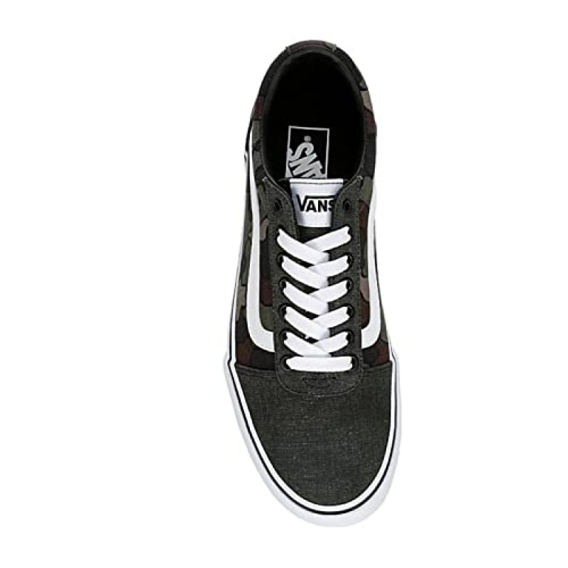 Vans 유니섹스 워드 워시드 덕 레이스업 로우컷 디자인 스니커즈 - 카무플라주 블랙