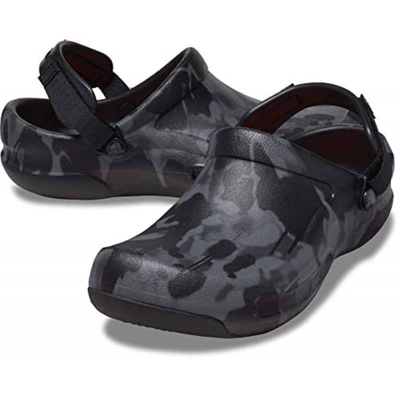 Crocs 남성 및 여성 비스트로 프로 워크 클로그 미끄럼 방지 작업화, 그레이트 너싱 또는 셰프 신발