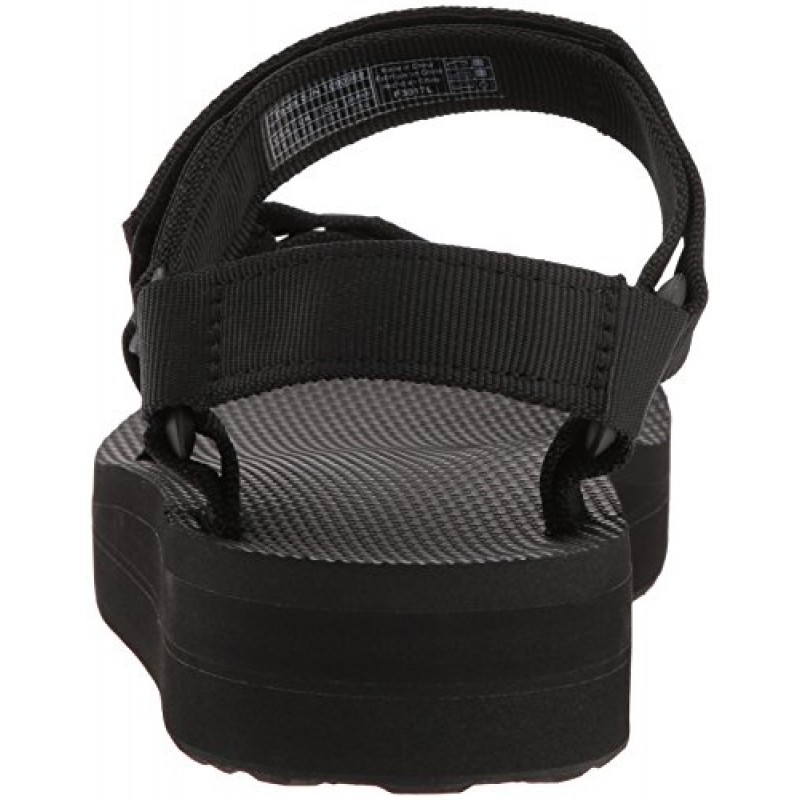 Teva womens Teva 여성 MIDFORM 유니버설 웨지 샌들 블랙 08 미디엄 US, 블랙, 8 US