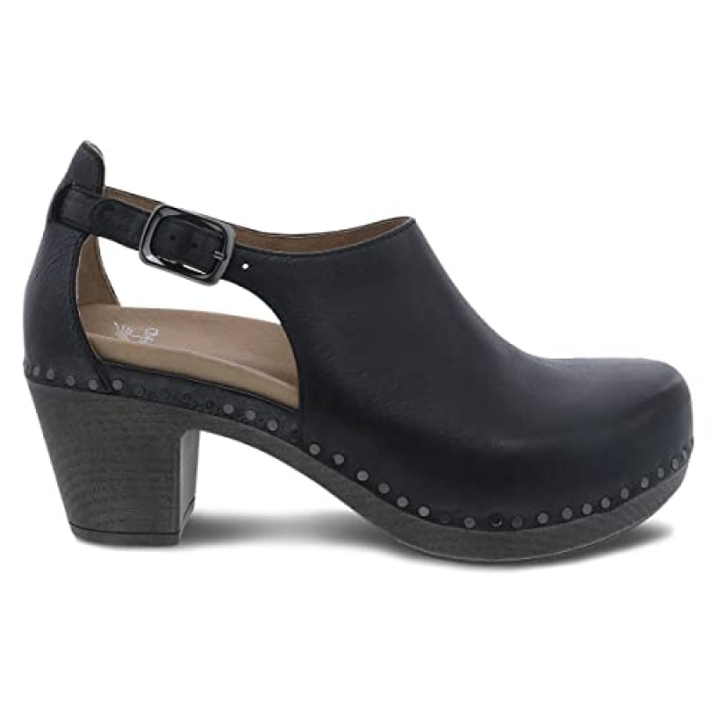 Dansko Sassy 세련된 업프론트 클로즈드 토 - 아치 지지대가 추가된 에너지 리턴 풋베드 - 오래 지속되는 착용을 위한 경량 PU 아웃솔 - 사계절 스타일에 적합