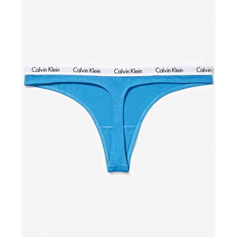 Calvin Klein 여성용 캐러셀 로고 프라이드 코튼 스트레치 끈팬티, 5팩