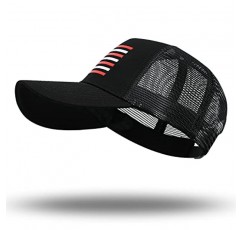 American Flag Trucker Hat - 스냅백 모자, 남성용 여성용 야구 모자 - 통기성 메쉬 측면, 조절 가능한 핏 - 캐주얼 착용용