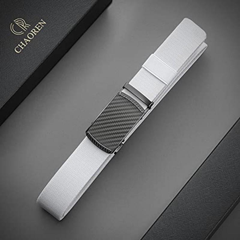 남성용 CHAOREN 스트레치 벨트 - 캐주얼 의류용 나일론 탄성 벨트 1 3/8