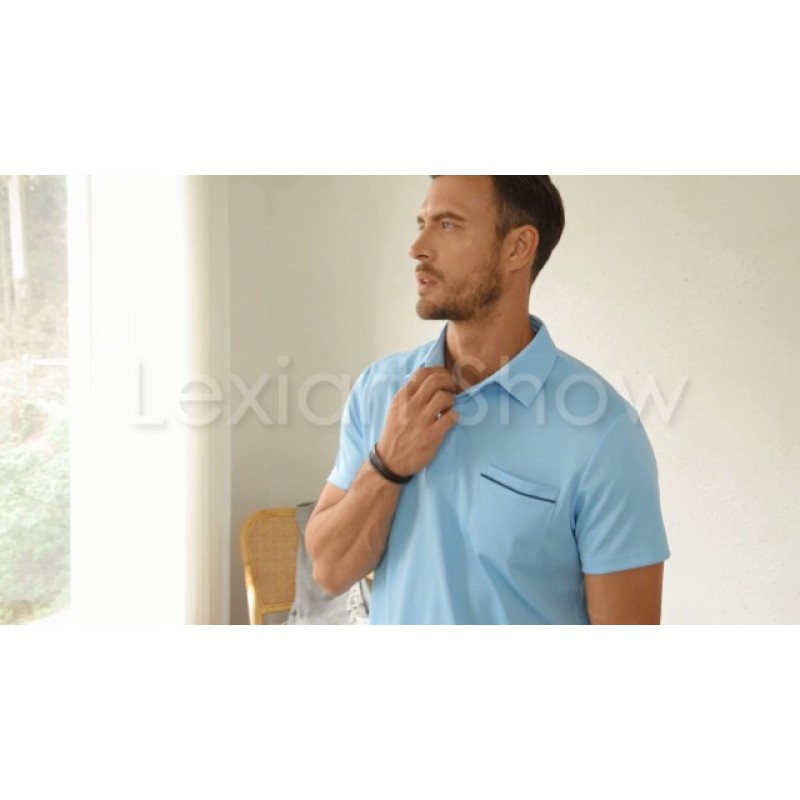 Lexiart 남성용 운동용 골프 폴로 셔츠 - 반소매 운동 폴로 퀵 드라이 티셔츠