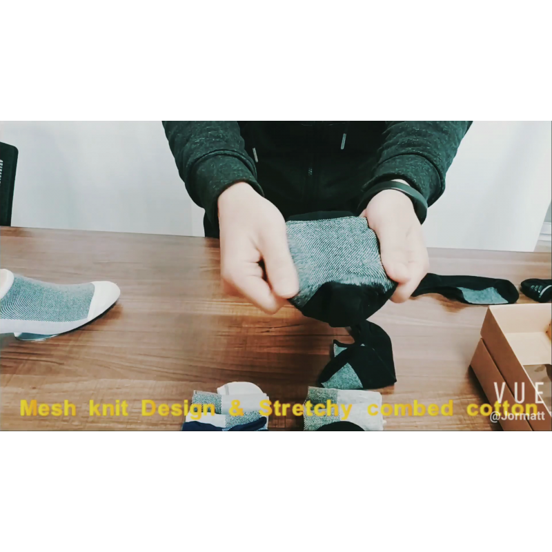 JORMATT 남성 여성 노쇼 양말 메쉬 니트 미끄럼 방지 코튼 로우 컷 캐주얼 양말(6-8쌍)