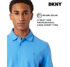 DKNY 남성용 면 폴로 셔츠 – 남성용 퀵 드라이 레귤러 핏 수분 흡수 골프 셔츠(사이즈: S-2XL)