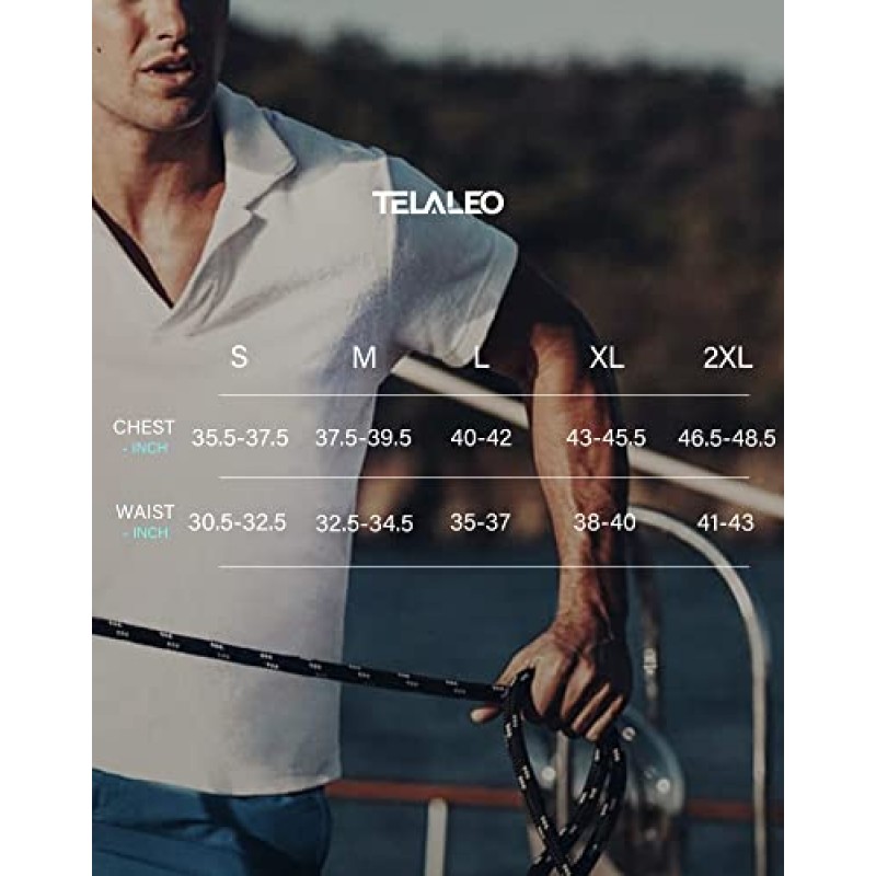 TELALEO 4/5 팩 남성 폴로 셔츠 빠른 건조 반팔 골프 T 셔츠 성능 수분 흡수 캐주얼 운동