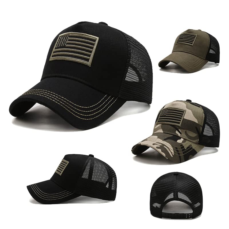 American Flag Trucker Hat - 프리미엄 스냅백, 남성용 여성용 야구 모자, 통기성 메쉬 사이드, 조절 가능한 핏, 캐주얼웨어