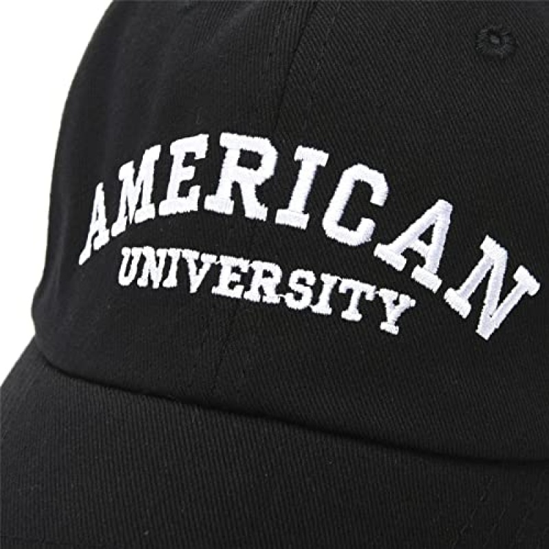 SINOCH PUM 유니섹스 American University 조정 가능한 야구 모자 골프 아빠 모자 남성과 여성 캐주얼웨어