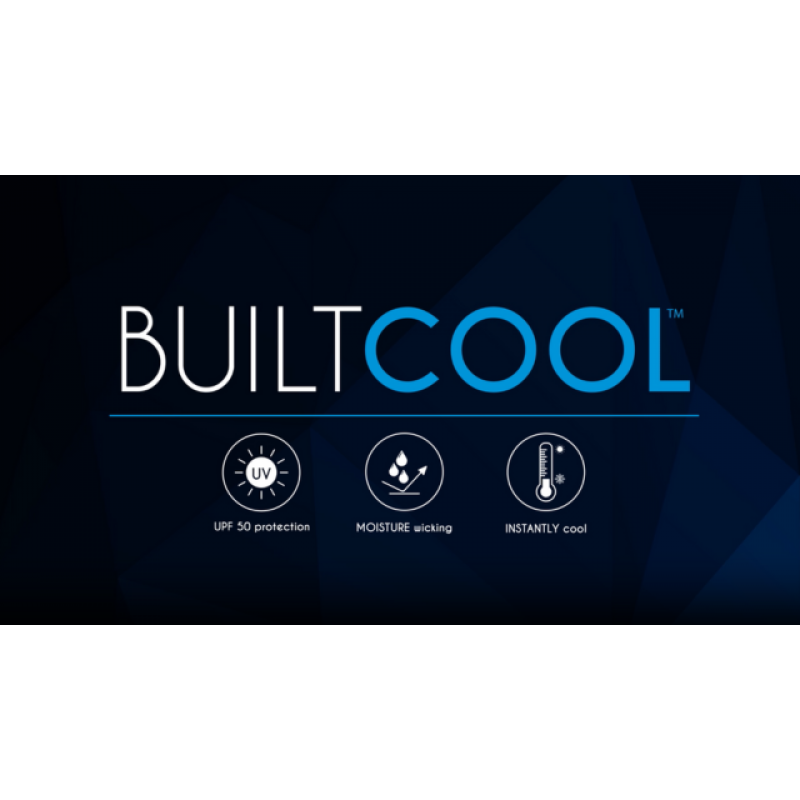 BuildCool 남성용 크루넥 라글란 셔츠 – 남성용 속건성 셔츠, 순간 냉각 수분 흡수, UPF 50 자외선 차단