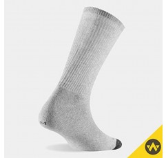 WANDER 남성용 쿠션 크루 양말 3-6 쌍 운동 달리기 6-8/8-13/12-15 양말 남성 코튼 스포츠 위킹 작업