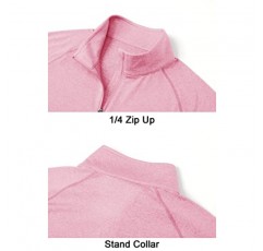 MAGCOMSEN 남성용 1/4 지퍼 풀오버 ​​UPF 50+ 긴 소매 썬 프로텍션 골프 셔츠 경량 운동 운동 탑 셔츠