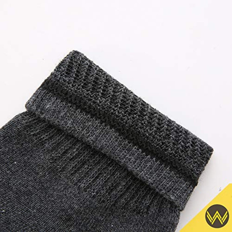 WANDER 남성용 운동 발목 양말 3/8 쌍 두꺼운 쿠션 러닝 양말 남성용 & 여성용면 양말 6-9/9-12/12-15