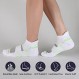 COOPLUS 남성용 발목 양말 아치 지지대가 포함된 운동용 쿠션 통기성 로우 컷 탭 - 6쌍