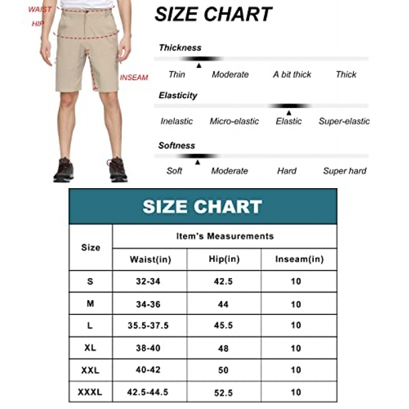 Libin 남성용 야외 하이킹 반바지 경량 속건성 스트레치 카고 반바지 여행 낚시 골프 전술 반바지