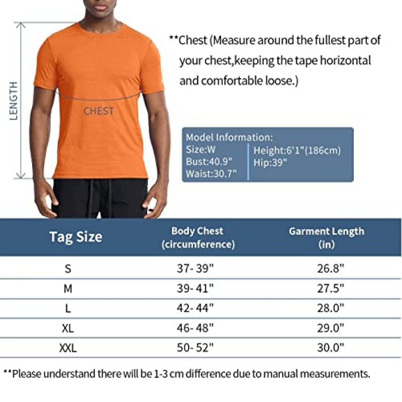 Zengjo Mens Athletic Shirts 반팔 수분 흡수 체육관 운동 러닝 크루 넥 티셔츠 Quick Dry Sports Fitted Tee