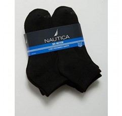 Nautica 남성용 퍼포먼스 쿼터 양말(쿠션이 편안함)(6팩)
